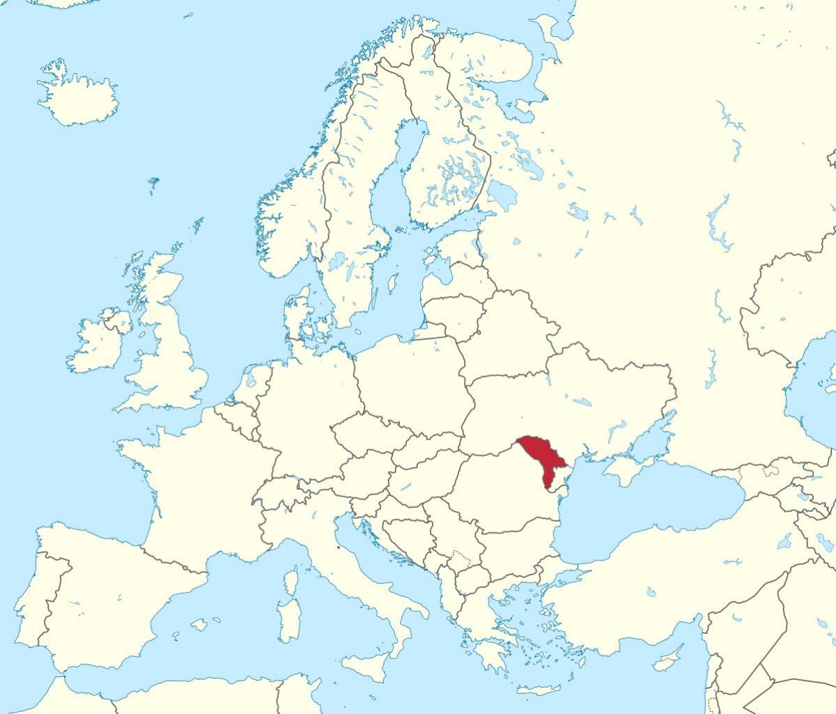 نقشہ کے مالدووا یورپ